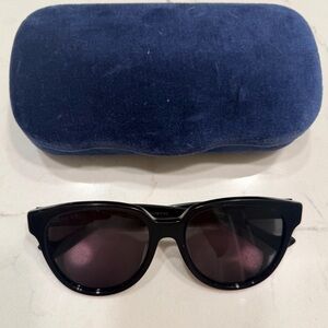 Gucci Black Sunglasses with Blue Case